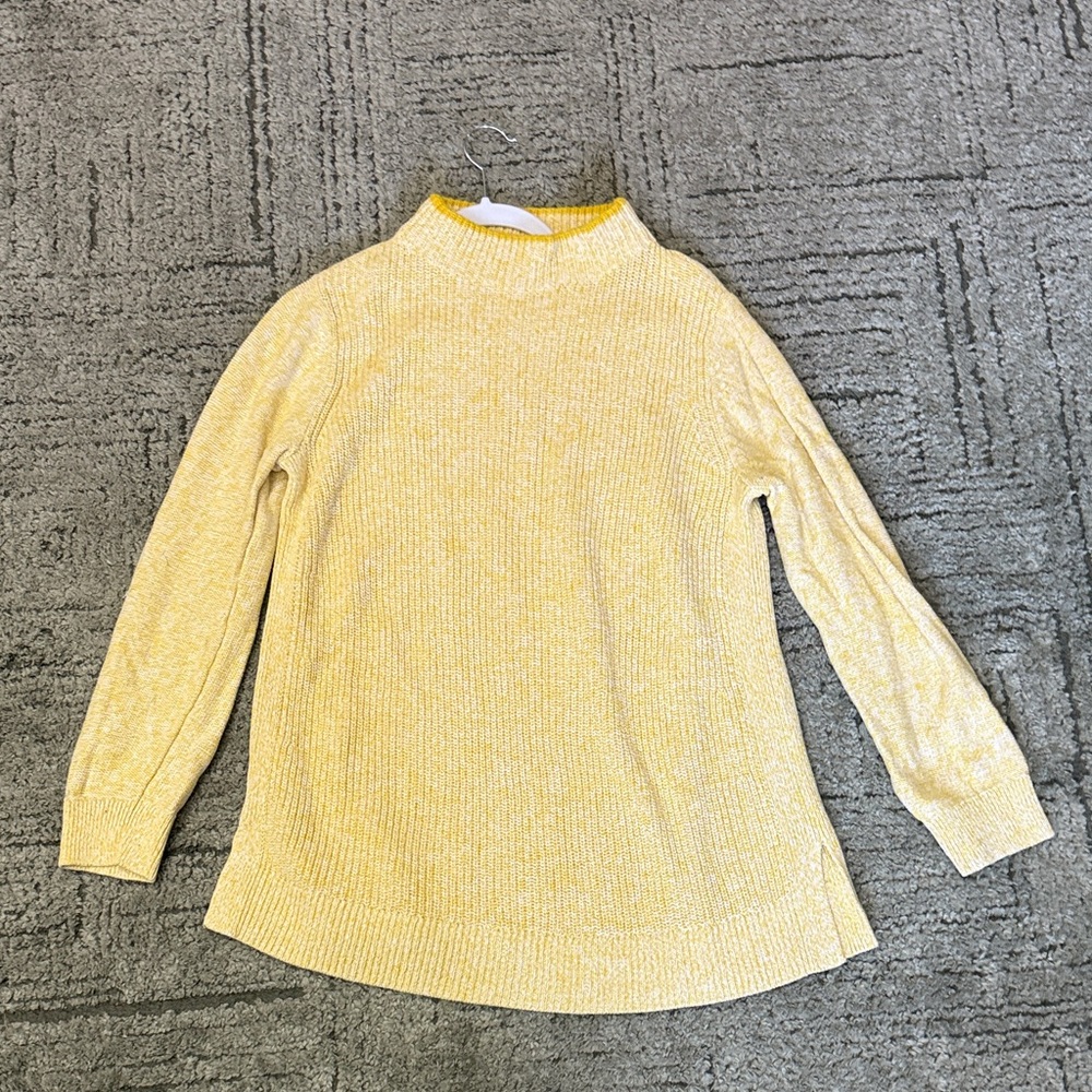 LOFT Light Yellow Knit Pullover - image 1